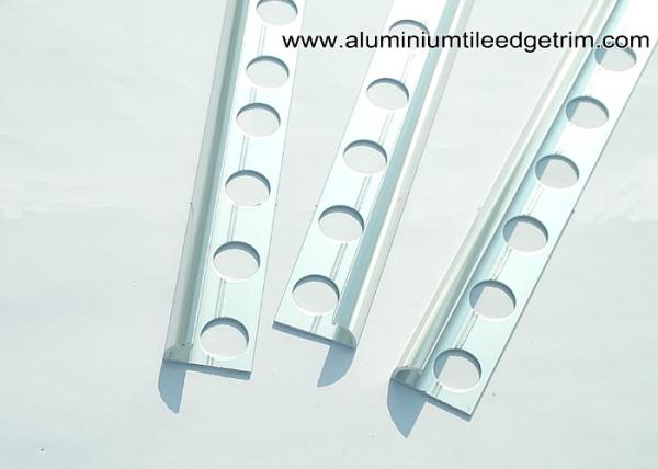 Elegant Metal Chrome Tile Outside Corner Trim For Ceramic Tile Protection