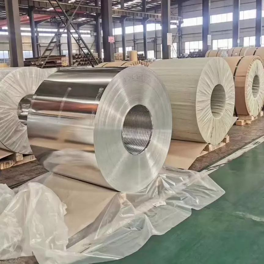Mill Finish Aluminum Steel Coil 1050 1100 3003 5052 Roll For Construction 2500mm