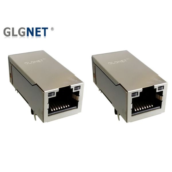 Industrial POE RJ45 Connector , Magnetic RJ45 Connector With 100 Watt POE Function