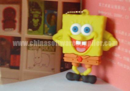 O flash bonito de USB conduz o usb dos desenhos animados de SpongBob