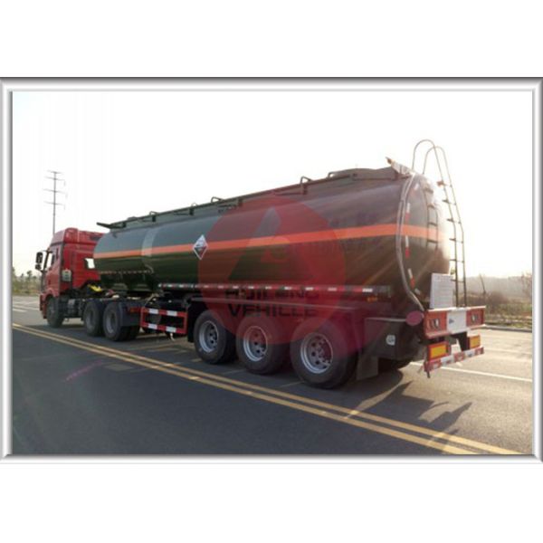 3 Axle  33cmb Chemical Tank Trailer For Ammonium Hydroxide Long Life Span