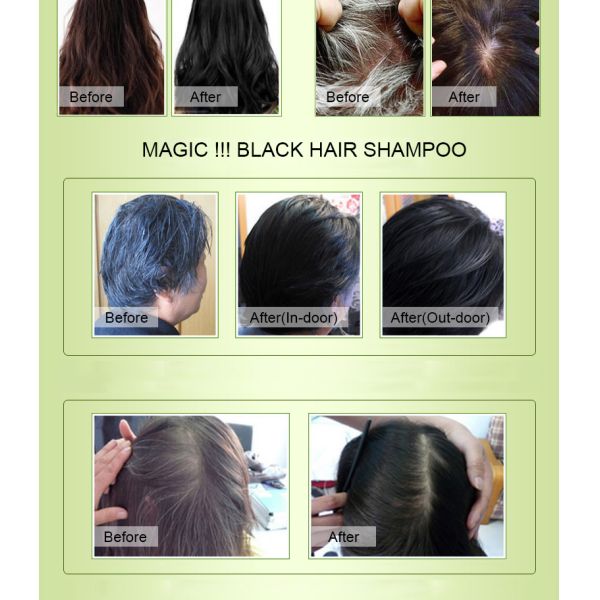 2 In 1 A Wash Ammonia Free Color Shampoo With Organ Oil 5 Min Dye Hair