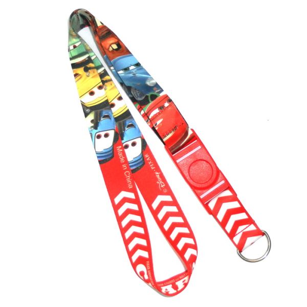 Fashion Red Dye Sublimation Lanyards , Disney World Lanyard 2.0 cm Wide