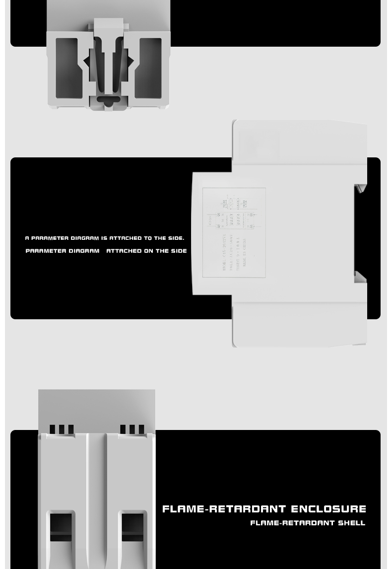 ZSC45-2042VA DIN Rail Single-Phase Digital Household AC Current and Voltage Meter Dual Display 220V/380V