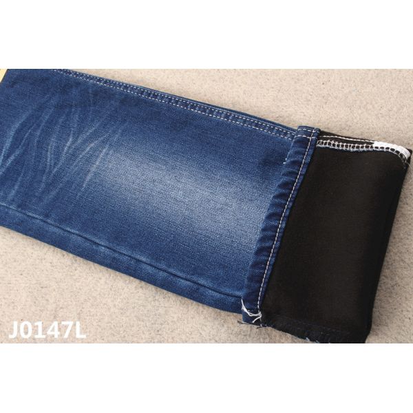 10.4 oz Soft Imitation Composite Heavy Fleece Stretchy Jeans Material