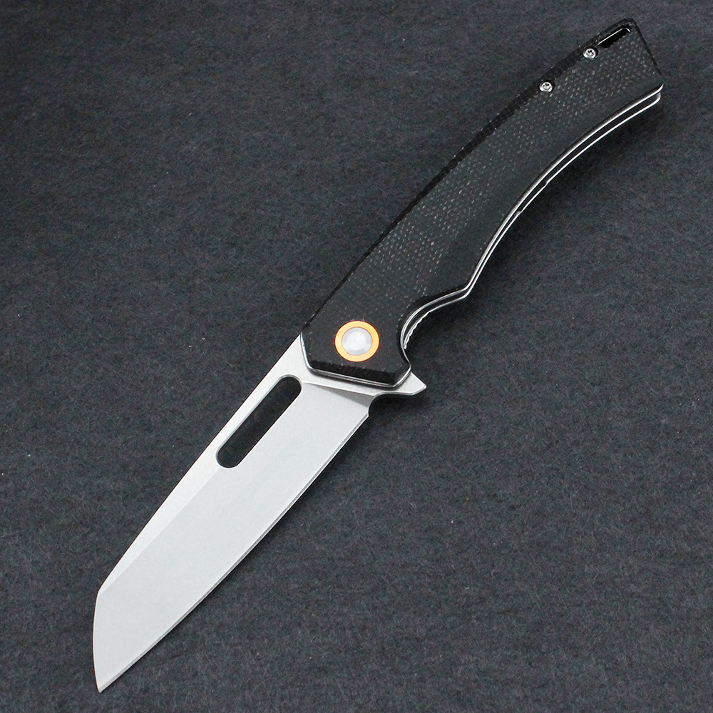 GT957 Outdoor Folding Knife Linen Handle Multifunctional Pocket Knife