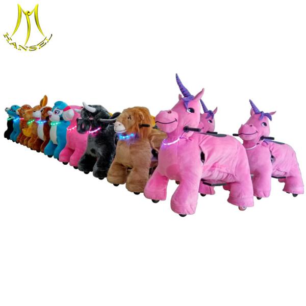 Hansel battery  walking and coin operated ride toys panda toy ride safari rides for mall
