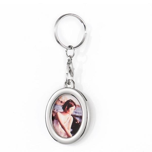Décoration personnalisée sous-limation cadre photographique clés clés imprimables pendentif porte-clés ornements