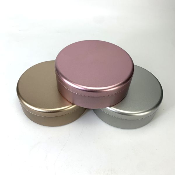 Recyclable Green Cake Tin Cans Round Airtight Canister Coffee Spice Cookie