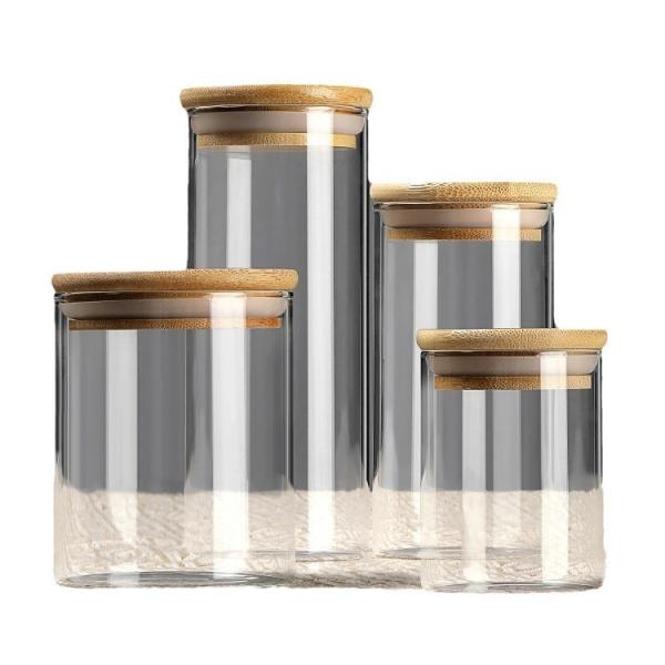 Bamboo Wooden Jar Lid for Glass Containers Custom Shapes