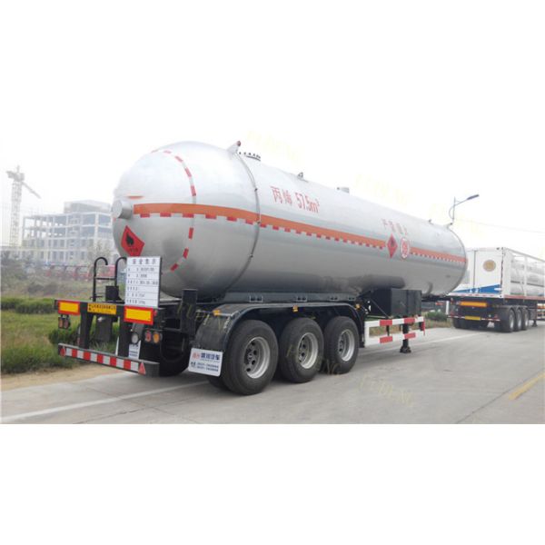 40 / 50 / 60 CBM LPG Tank Trailer Leaf Spring Suspension Carbon Steel Material