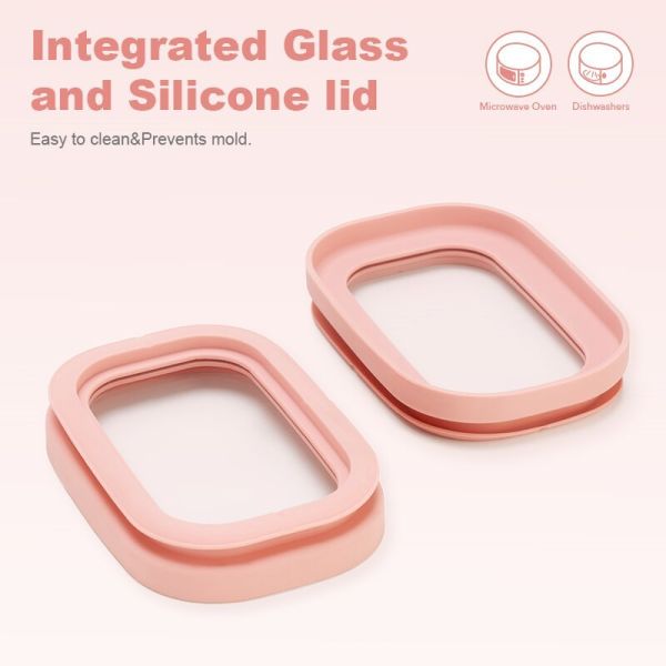 Recipiente de vidrio borosilicato con tapa templada - Múltiples tamaños