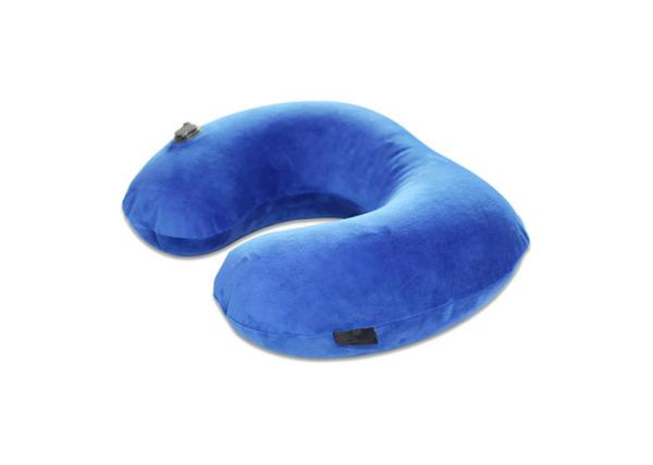 Wear Resistance Inflatable Neck Support Pillow Polyester / Cotton Mateiral
