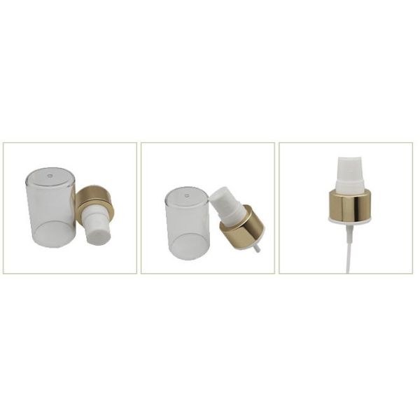 Cosmetic Packaging Aluminium Fine Mist Spray Pump 24/410 with overcap