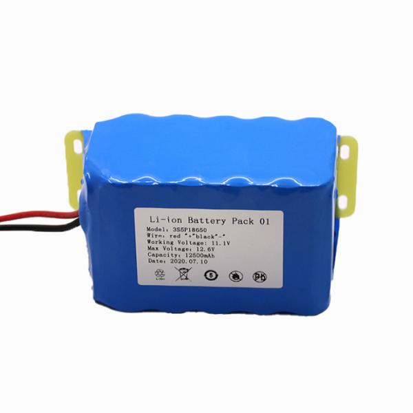 3S5P 18650 Battery Pack 12.6V 12500mAh Cylindrical Long Cycle Life