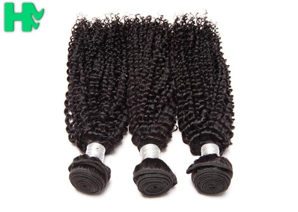 Kinky Curly Natural Human Hair Extensions , 100% Virgin Unprocessed Remy  Hair