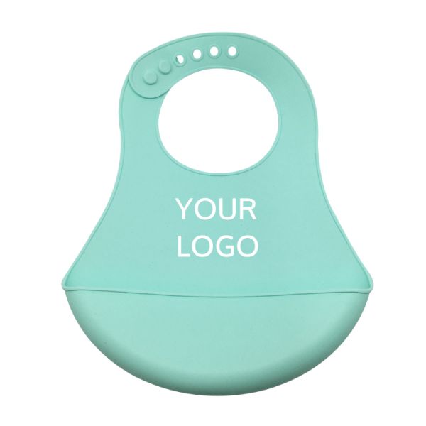 Hot selling 2018 Amazon Wholesale Waterproof Silicone babies Bib Infant Bib