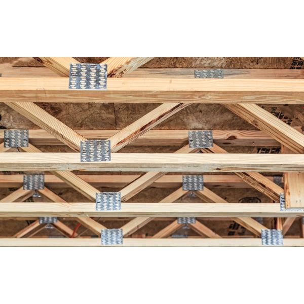 1.0mm Thickness Galvanized Steel Truss Plates 3 X 5 Inch for Roofing Wood Connector