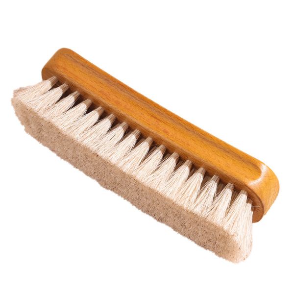 Shoe Cleaner 100% Natural Wooden Horsehair Shine Shoe Brush Clothing Brush