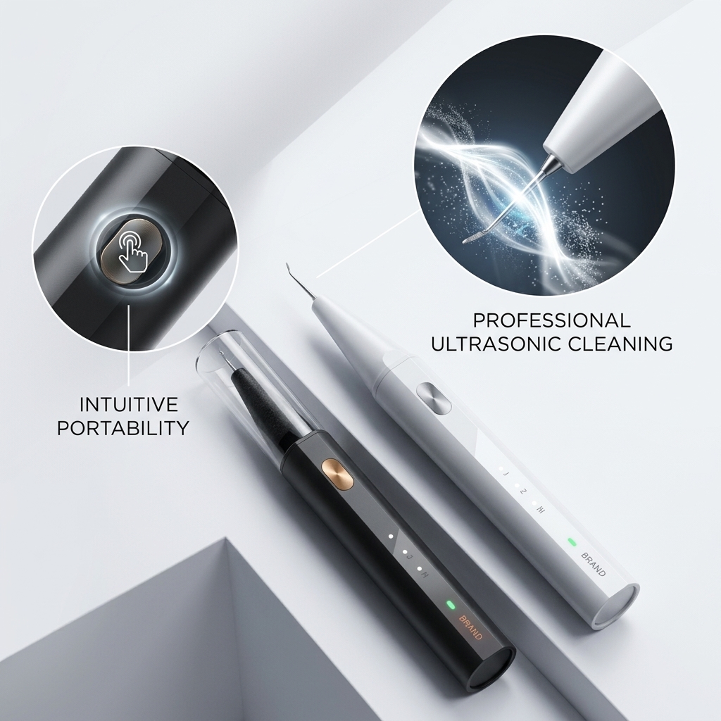 Portable Ultrasonic Cleaner GT-X7 Rechargeable Digital Timer 40kHz Stainless Steel Tank for Jewelry Glasses Dentures