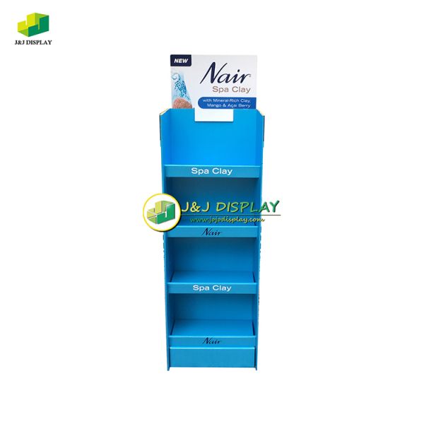 Foods Milk Powder Corrugated Cardboard Floor Display Foldable for Promotion Retail