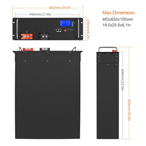 Automotive UPS Lifepo4 Battery Electric Vehicle 48v 100ah For Solar System