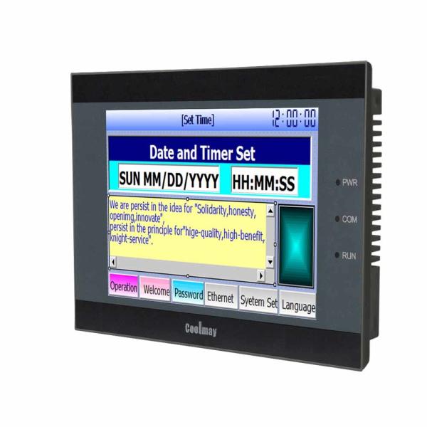 Modbus 5のインチHMIのコントロール パネルRS232 800x480産業デジタルPlcのコントローラー