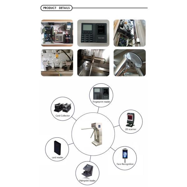 Hot Sale Transit Entrance Exit Speed Swing Turnstiles Gate Rfid Card Access Control One Side Locked Gym Tripod Turnstiles
