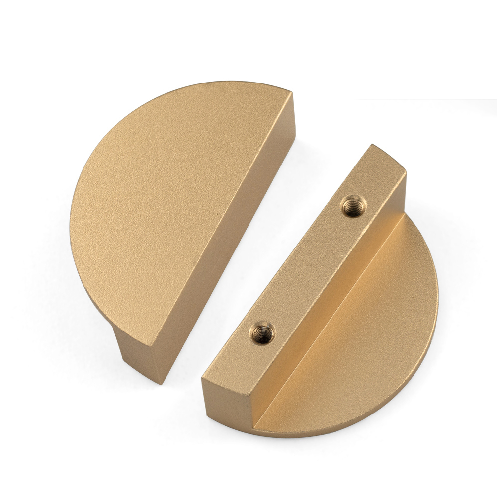 New Brass Drawer Handles Half Moon Handles Hardware Accessories Pulls for Doors