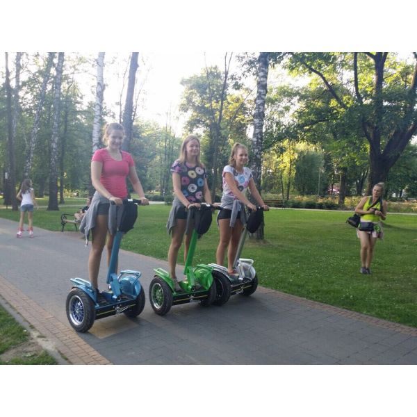 Green Balance Electric Scooter Segway Human Transporter / Power Electric Drifting Scooter Two Wheel