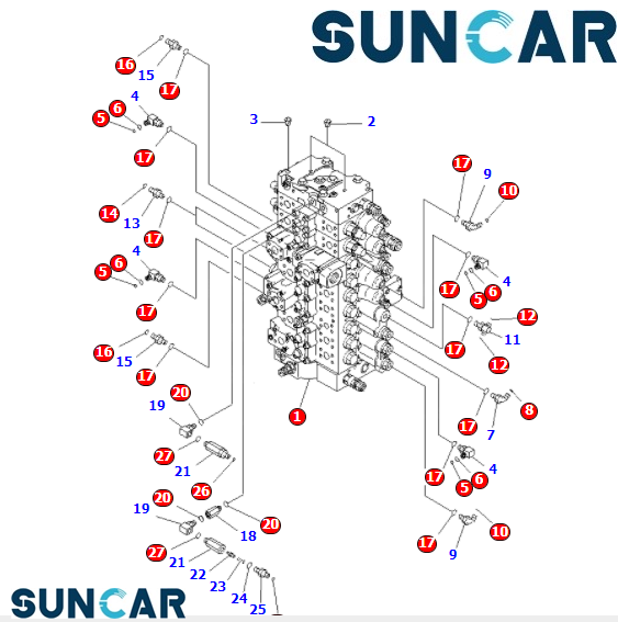 723-49-26100 главный экскаватор PC300-7 PC350-7 Fiys комплекта для ремонта уплотнения клапана 7234926100