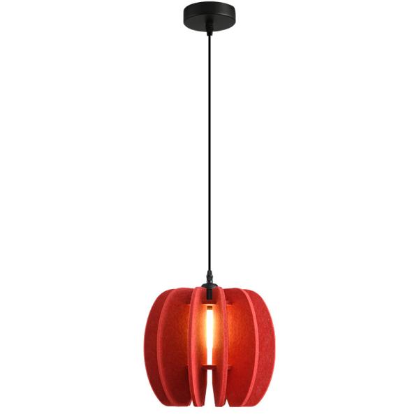 3D Polyester Fiber Acoustic Pumpkin Lampshade PET Fiber Lampshade for Modern Soundproofing Interior Decoration