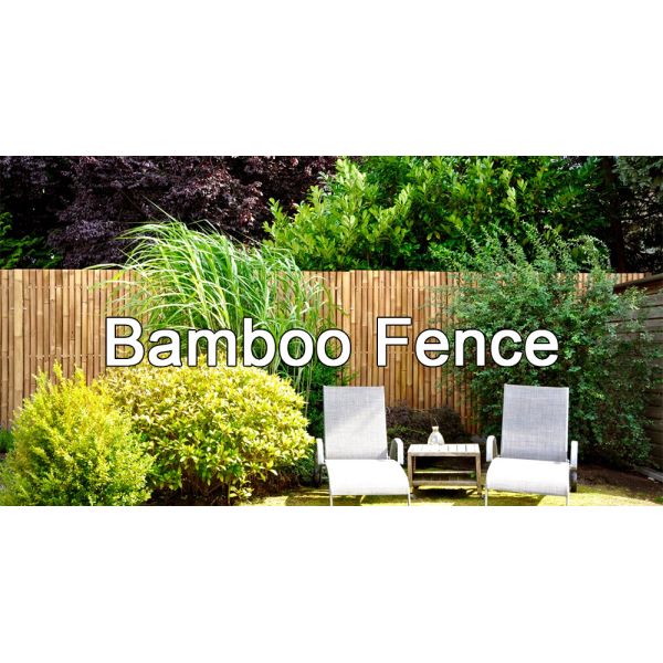 Smoked Decorative Bamboo Fence Screen Fencing For Nursery Garden Green House