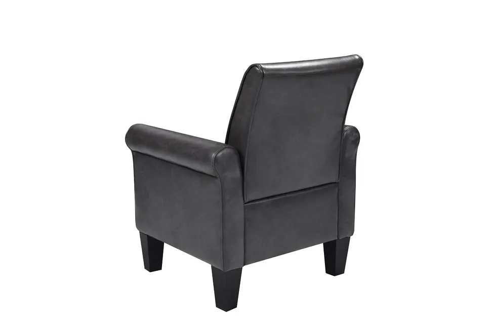 Multiscene Antiwear Leather Cuddle Chair , Practical Distressed Leather Armchair