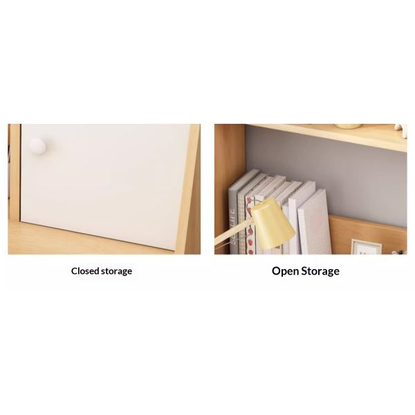 Wholesale Space-Saving MDF Home Office Computer Desk with Double Drawers and Integrated Shelf for Small Space Bedroom Study