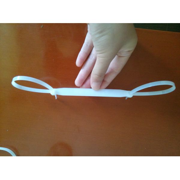Cable Tie Manufacturer white Nylon Cable tag standard/two sides self-locking