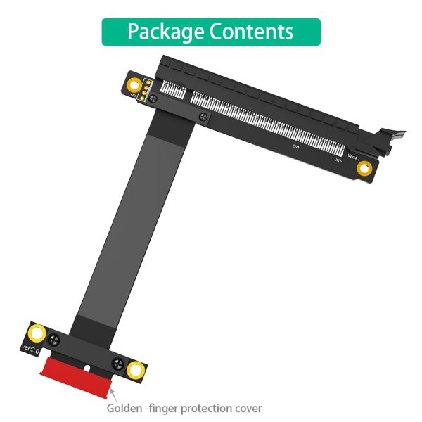 25cm Length PCI-E Riser Cable with PCI-E 3.0 and Flexible Cable for GPU Extension