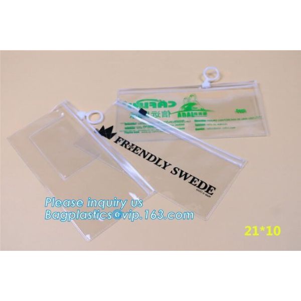 Zip lockkk Zipper Slider Bags Heavy Duty, MultiFunctional clear zipper slider pvc bikini packing swimming bag, frosted swim