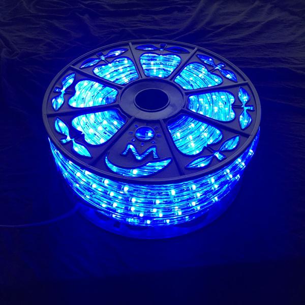AC110V / 220V LED rope light 50M roll packing Christmas decorative lighting diameter 13mm Clear PVC housing multi color