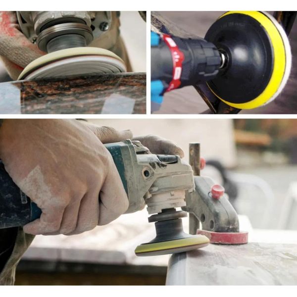 7 Steps Wet Polishing Pad for Concrete Abrasing Round Shape Package Gross Weight 0.740kg