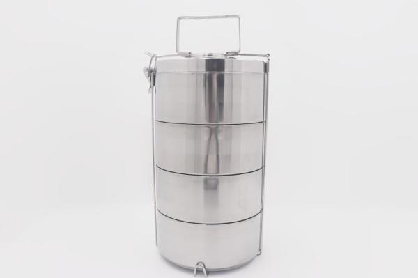 16cm 2 /3/4/5 Layers stackable indian food tiffin carrier stainless steel tin metal lunch box