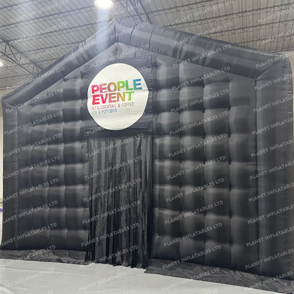 Black Portable Inflatable Advertising Disco Lighting Inflatable Nightclub Inflatable Tent for Party