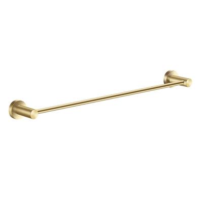 Brushed Gold  Bathroom Towel Rack Bathroom Single Towel Rack 24 Inches