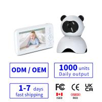 5000mAh Rechargeable Battery and RF2.4GHz FHSS Technology for Plug And Play Infant Video Babyphone 2 Way Full HD Monitor