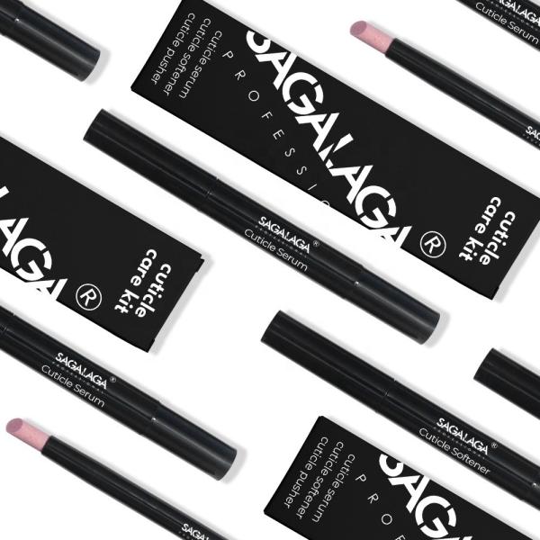 Professional Nail Cuticle Care Kits Remover Softener Liquid Oil Growth Serum for Dry Damaged Cuticles With Pusher