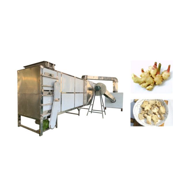 Tunnel Belt Industrial Hot Air Dryer Ginger Drying Machine Easy To Operate