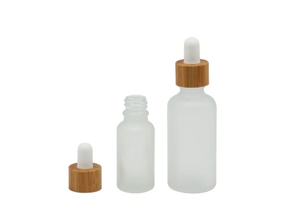 O conta-gotas de vidro vazio engarrafa o conta-gotas transparente de 30ml 50ml engarrafa para óleos essenciais