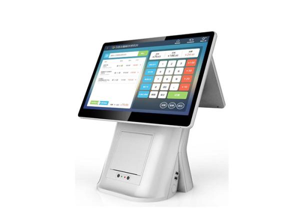Dual Screen Computer Cashier Machine 32 GB SSD Hard SSD Large Data Capacity
