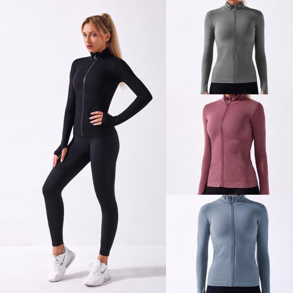 Front Zipper Women Yoga Jacket