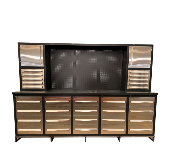 Мастерская Гаражный шкаф Рабочий стол из нержавеющей стали с индивидуальной поддержкой и опциями